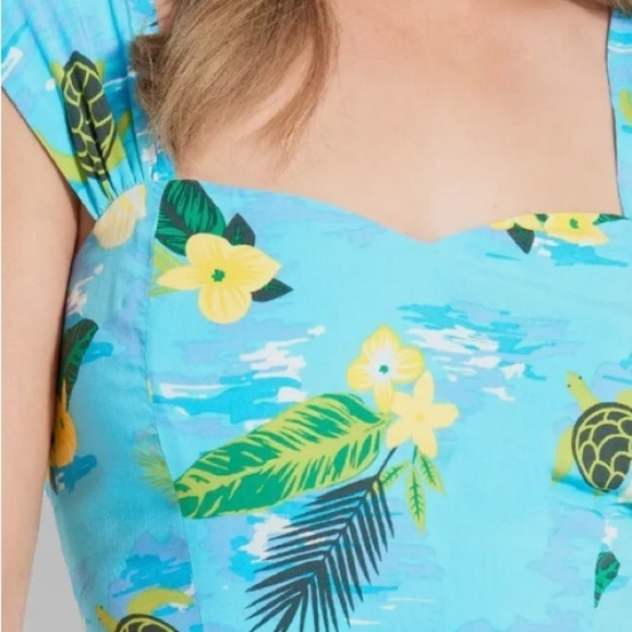 ModCloth dress Jill Tropical powder blue floral
Turtles Swing plus dress Sz 20 - Picture 8 of 11